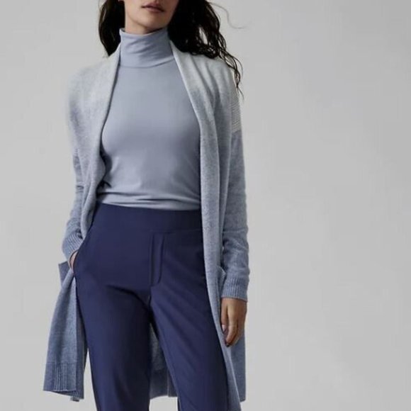 Athleta Spirit Wool Cashmere Ombre Wrap Duster Sweater Cardigan - Picture 7 of 15